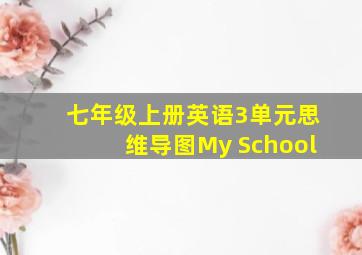 七年级上册英语3单元思维导图My School